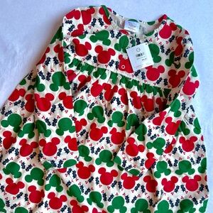 NWT Girls Hanna Andersson Disney Collection Christmas nightgown 120 6-7 pajamas
